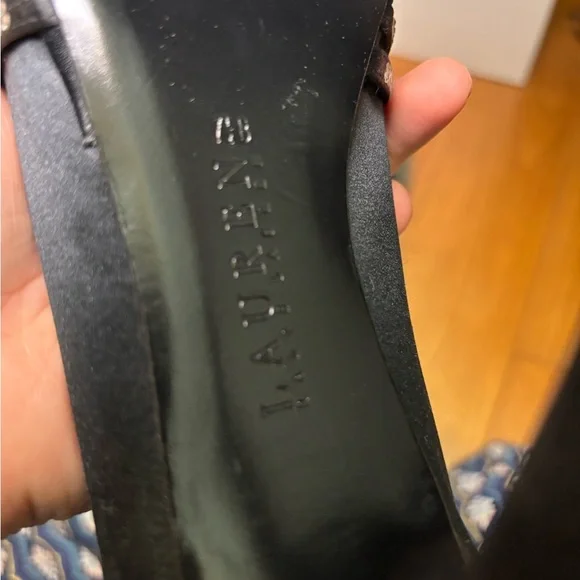 Vintage Lauren Ralph Lauren Black Satin Stiletto Heels - Picture 7 of 7